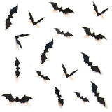 Maxbell 3D Bats Wall Stickers Wall Sticker for Party Supplies Yard Outdoor Indoor 28PCS