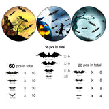 Maxbell 3D Bats Wall Stickers Wall Sticker for Party Supplies Yard Outdoor Indoor 28PCS