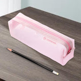 Maxbell Multifunctional Pencil Case Pen Marker Holder for School College Examination Pink