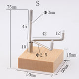 Maxbell Crystal Mineral Display Holder Organizer Wood Base Unique Multipurpose