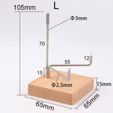 Maxbell Wood Display Stand Holder Support Base for Collections Showing Crafts