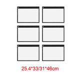 Maxbell Clear Zipper Pouches Stationery Pencil Pouch for Organizing Pen 33cmx25.4cm