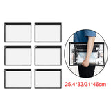 Maxbell Clear Zipper Pouches Stationery Pencil Pouch for Organizing Pen 33cmx25.4cm