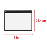 Maxbell Clear Zipper Pouches Stationery Pencil Pouch for Organizing Pen 33cmx25.4cm