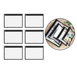 Maxbell Clear Zipper Pouches Stationery Pencil Pouch for Organizing Pen 33cmx25.4cm