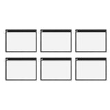 Maxbell Clear Zipper Pouches Stationery Pencil Pouch for Organizing Pen 46cmx31cm