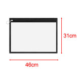 Maxbell Clear Zipper Pouches Stationery Pencil Pouch for Organizing Pen 46cmx31cm
