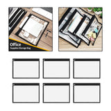 Maxbell Clear Zipper Pouches Stationery Pencil Pouch for Organizing Pen 46cmx31cm