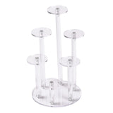 Maxbell Clear Jewelry Ring Display Stand Multi Layer for Holidays Birthday Party