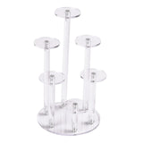 Maxbell Clear Jewelry Ring Display Stand Multi Layer for Holidays Birthday Party