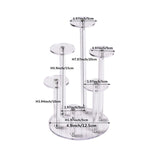 Maxbell Clear Jewelry Ring Display Stand Multi Layer for Holidays Birthday Party