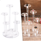 Maxbell Clear Jewelry Ring Display Stand Multi Layer for Holidays Birthday Party