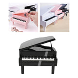 Maxbell Piggy Bank Piano Shape Home Decor Handmade Collectible Box black