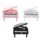 Maxbell Piggy Bank Piano Shape Home Decor Handmade Collectible Box black