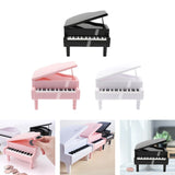 Maxbell Piggy Bank Piano Shape Home Decor Handmade Collectible Box black