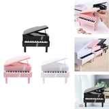 Maxbell Piggy Bank Piano Shape Home Decor Handmade Collectible Box black