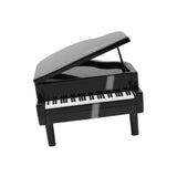 Maxbell Piggy Bank Piano Shape Home Decor Handmade Collectible Box black