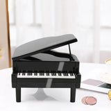 Maxbell Piggy Bank Piano Shape Home Decor Handmade Collectible Box black