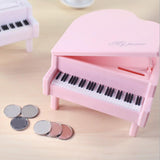 Maxbell Piggy Bank Piano Shape Home Decor Handmade Collectible Box pink