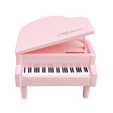 Maxbell Piggy Bank Piano Shape Home Decor Handmade Collectible Box pink