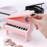 Maxbell Piggy Bank Piano Shape Home Decor Handmade Collectible Box pink