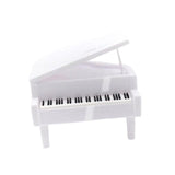 Maxbell Piggy Bank Piano Shape Home Decor Handmade Collectible Box white