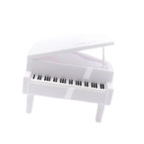 Maxbell Piggy Bank Piano Shape Home Decor Handmade Collectible Box white