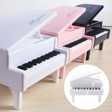 Maxbell Piggy Bank Piano Shape Home Decor Handmade Collectible Box white