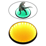 Maxbell Light Display Base Strong Round Durable for Jewelry Models Collectibles yellow