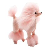 Maxbell Poodle Figurine Realistic Decorating Handcrafted for Lawn Pathway Pink