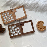 Maxbell Travel Paint Tray Painting Art Supplies Oil Paint for Kids or Students Walnut with Clip