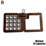 Maxbell Travel Paint Tray Painting Art Supplies Oil Paint for Kids or Students Walnut with Clip