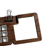 Maxbell Travel Paint Tray Painting Art Supplies Oil Paint for Kids or Students Walnut with Clip