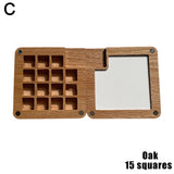 Maxbell Travel Paint Tray Painting Art Supplies Oil Paint for Kids or Students Oak 15 Grids