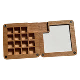 Maxbell Travel Paint Tray Painting Art Supplies Oil Paint for Kids or Students Oak 15 Grids