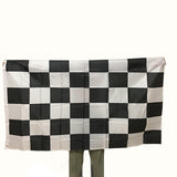 Maxbell Hanging Checkered Flag Rectangle Portable Banner for Indoor Decorative