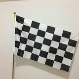 Maxbell Hanging Checkered Flag Rectangle Portable Banner for Indoor Decorative
