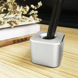 Maxbell Metal Pen Stand Accs Gadgets Toothbrush Stand Gift Display Stand for Adults silver