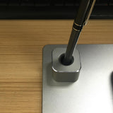 Maxbell Metal Pen Stand Accs Gadgets Toothbrush Stand Gift Display Stand for Adults grey