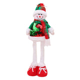 Maxbell Stretchable Christmas Doll Flexible Legs Standing for Tree Ornament Birthday Snowman L