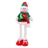 Maxbell Stretchable Christmas Doll Flexible Legs Standing for Tree Ornament Birthday Snowman L