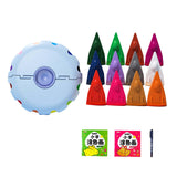 Maxbell 12Pcs Painting Pens with Storage Case Gifts for Beginner Adults Blue