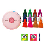 Maxbell 12Pcs Painting Pens with Storage Case Gifts for Beginner Adults Pink