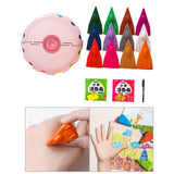 Maxbell 12Pcs Painting Pens with Storage Case Gifts for Beginner Adults Pink