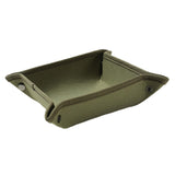 Maxbell Collapsible Key Storage Tray Sundries Box for Bedroom Home Bathroom Small Green