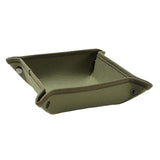 Maxbell Collapsible Key Storage Tray Sundries Box for Bedroom Home Bathroom Small Green