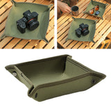 Maxbell Collapsible Key Storage Tray Sundries Box for Bedroom Home Bathroom Small Green