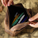 Maxbell Portable Pencil Case Pencil Holder Pencil Pouch for Office Pencil Coffee