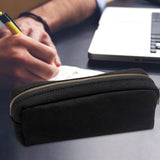 Maxbell High Capacity Pencil Pouch Cosmetic Bag for Middle/High school College Black