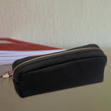 Maxbell High Capacity Pencil Pouch Cosmetic Bag for Middle/High school College Black